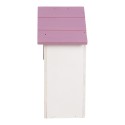 Clayre & Eef Vogelhaus 15x10x22 cm Weiß Holz