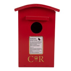 Clayre & Eef Nichoir 14x12x21 cm Rouge Bois