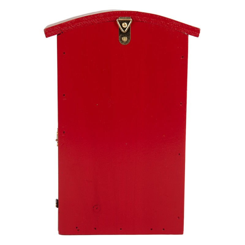 Clayre & Eef Birdhouse 14x12x21 cm Red Wood