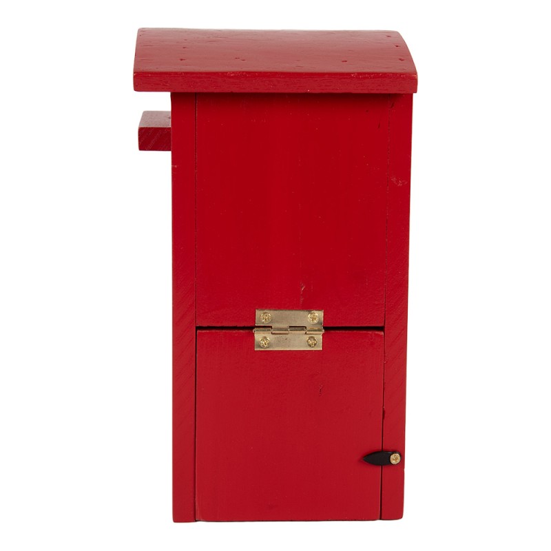 Clayre & Eef Birdhouse 14x12x21 cm Red Wood