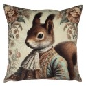 Clayre & Eef Cushion Cover 45x45 cm Beige Polyester Squirrel