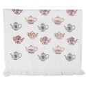Clayre & Eef Asciugamano per ospiti 40x66 cm Bianco Cotone