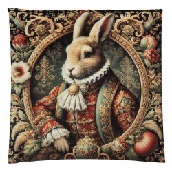 Clayre & Eef Federa per cuscino 45x45 cm Beige Poliestere Coniglio