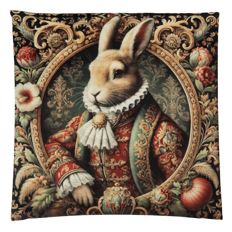 Clayre & Eef Federa per cuscino 45x45 cm Beige Poliestere Coniglio