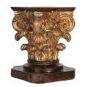 Clayre & Eef Table de plante 12x12x16 cm Marron Plastique