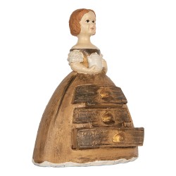 Clayre & Eef Schmuckkästchen Frau 16x11x20 cm Braun Kunststoff