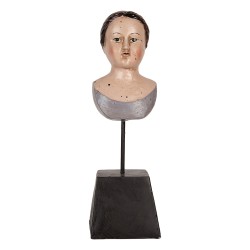 Clayre & Eef Image de décoration Femme 11x11x34 cm Beige Plastique