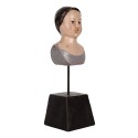 Clayre & Eef Statuetta decorativa Donna 11x11x34 cm Beige Plastica