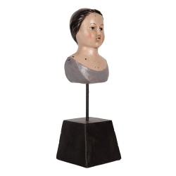 Clayre & Eef Image de décoration Femme 11x11x34 cm Beige Plastique