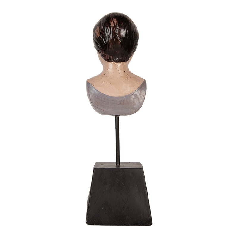 Clayre & Eef Statuetta decorativa Donna 11x11x34 cm Beige Plastica