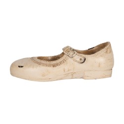 Clayre & Eef Image de décoration Chaussure 15x6x5 cm Beige Plastique