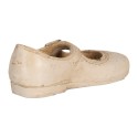Clayre & Eef Statuetta decorativa Scarpa 15x6x5 cm Beige Plastica