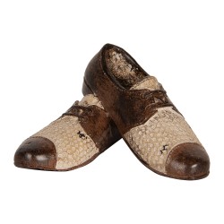 Clayre & Eef Image de décoration Chaussure 12x11x8 cm Marron Plastique