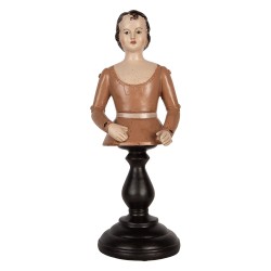 Clayre & Eef Image de décoration Femme 16x15x40 cm Beige Plastique