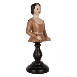 Clayre & Eef Image de décoration Femme 16x15x40 cm Beige Plastique