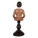 Clayre & Eef Statuetta decorativa Donna 16x15x40 cm Beige Plastica