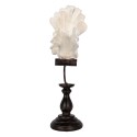 Clayre & Eef Statuetta decorativa Uccello 15x11x36 cm Bianco Plastica