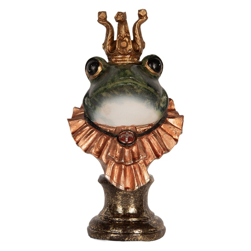 Clayre & Eef Image de décoration Grenouille 12x11x22 cm Vert Plastique