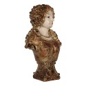 Clayre & Eef Statuetta decorativa Donna 18x12x30 cm Beige Plastica