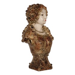 Clayre & Eef Image de décoration Femme 18x12x30 cm Beige Plastique