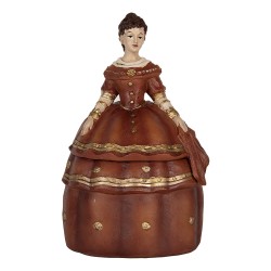 Clayre & Eef Schmuckkästchen Frau 19x16x29 cm Rot Kunststoff