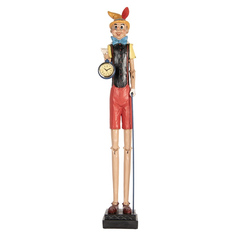 Clayre & Eef Image de décoration Pinocchio 12x11x68 cm Beige Plastique