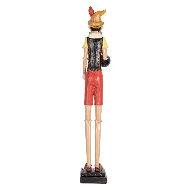 Clayre & Eef Image de décoration Pinocchio 12x11x68 cm Beige Plastique