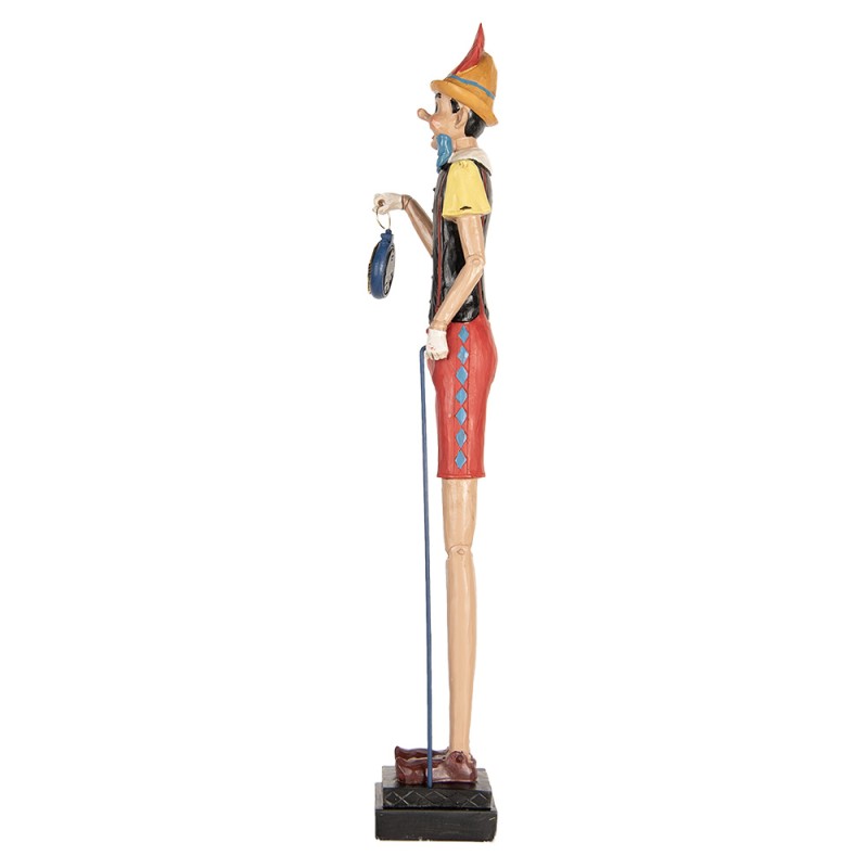 Clayre & Eef Image de décoration Pinocchio 12x11x68 cm Beige Plastique