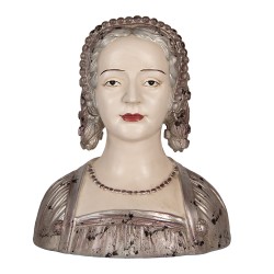Clayre & Eef Image de décoration Femme 27x15x30 cm Beige Plastique