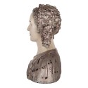 Clayre & Eef Statuetta decorativa Donna 27x15x30 cm Beige Plastica