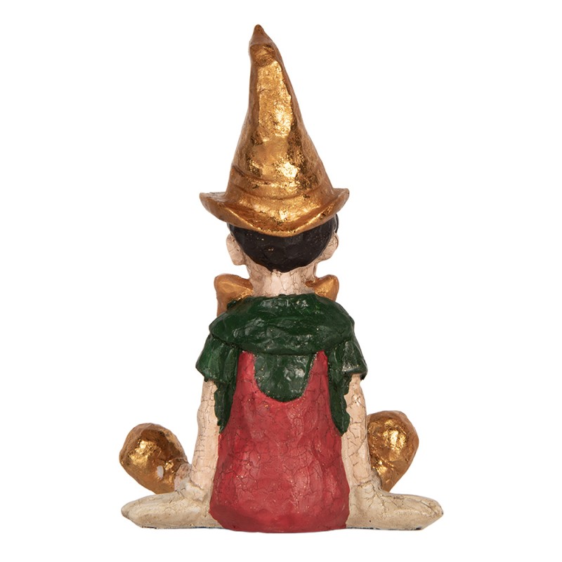 Clayre & Eef Image de décoration Pinocchio 13x13x19 cm Beige Plastique