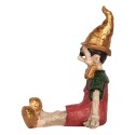 Clayre & Eef Image de décoration Pinocchio 13x13x19 cm Beige Plastique