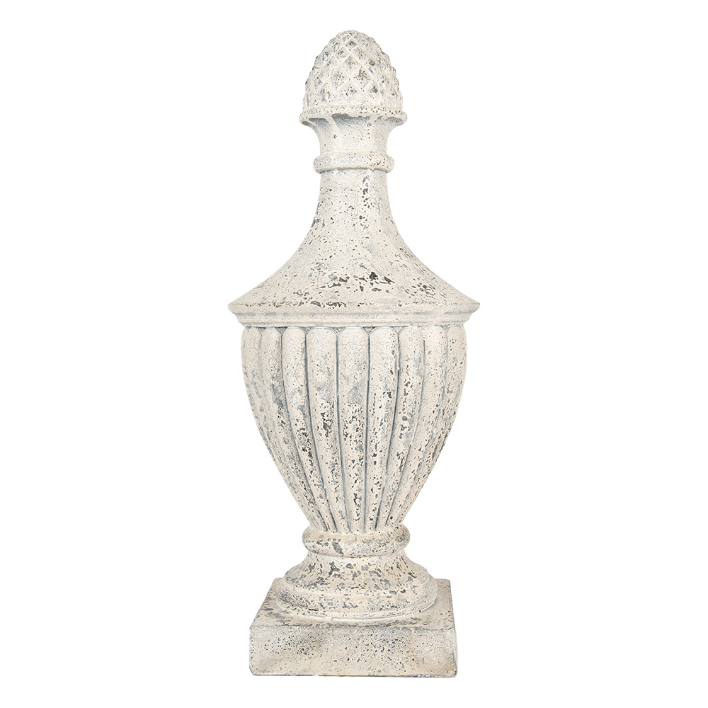 Clayre&Eef Decoratie Ornament 26x26x64 cm Beige Keramisch materiaal afbeelding