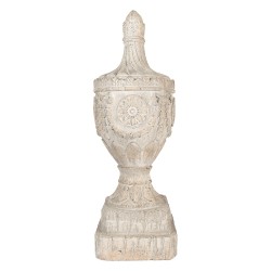 Clayre & Eef Decorative Ornament 25x25x75 cm Beige Ceramic material