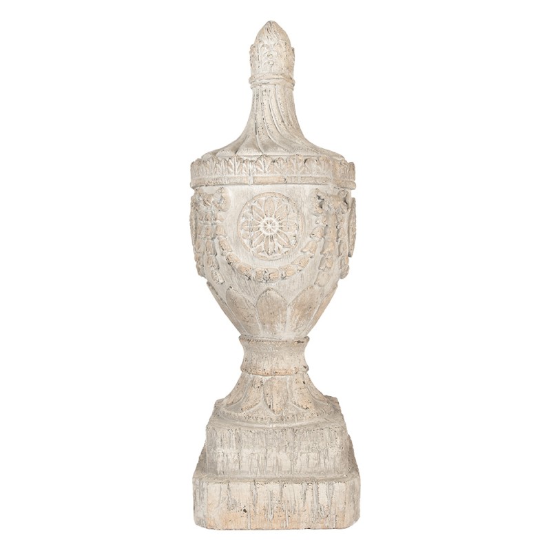 Clayre & Eef Decorative Ornament 25x25x75 cm Beige Ceramic material