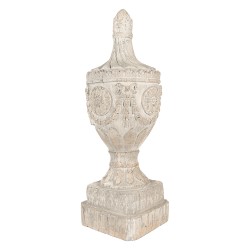 Clayre & Eef Decorative Ornament 25x25x75 cm Beige Ceramic material