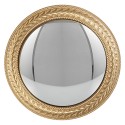 Clayre & Eef Specchio a bolle Ø 13x2 cm Color oro Plastica