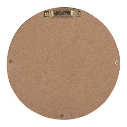 Clayre & Eef Specchio a bolle Ø 13x2 cm Color oro Plastica