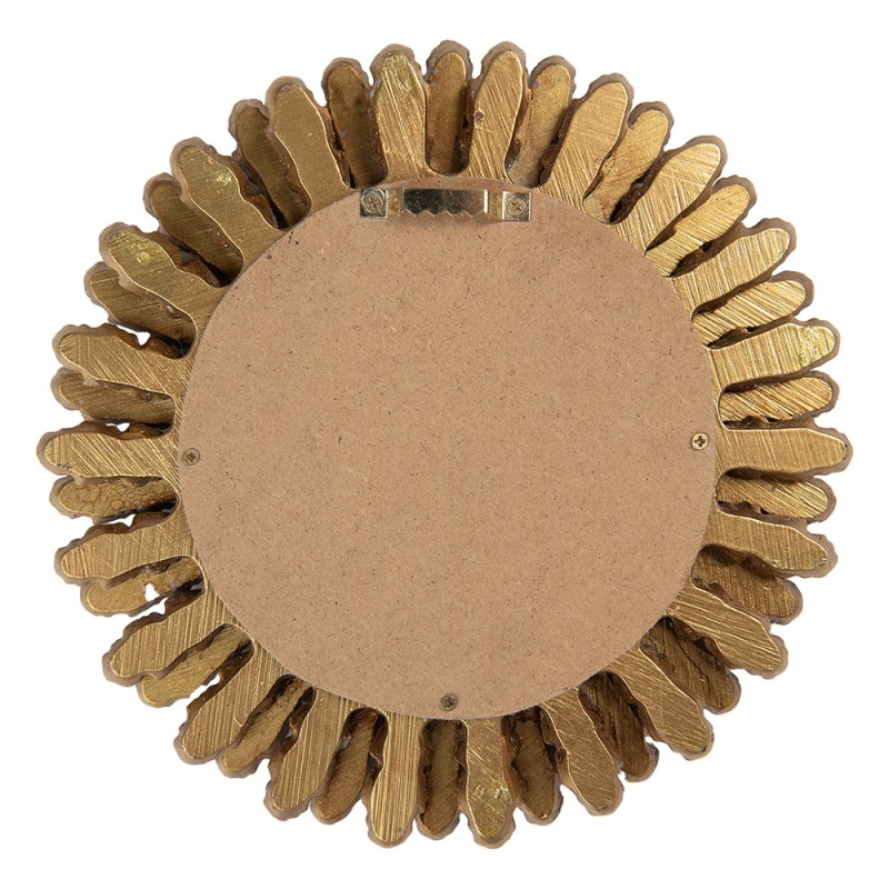 Clayre & Eef Miroir sphérique Ø 20x3 cm Couleur or Plastique