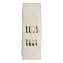 Clayre & Eef Decorative House with LED 7x6x19 cm Beige Ceramic