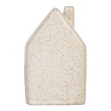 Clayre & Eef Decorative House with LED 6x5x10 cm Beige Ceramic