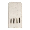 Clayre & Eef Decorative House with LED 6x5x10 cm Beige Ceramic