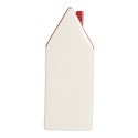Clayre & Eef Decorative House with LED 7x6x19 cm White Ceramic