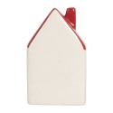 Clayre & Eef Decorative House with LED 6x5x10 cm White Ceramic