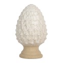 Clayre & Eef Decorative Figurine Pinecone Ø 9x15 cm Beige Pottery