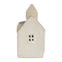 Clayre & Eef Decorative House with LED 9x6x12 cm Beige Ceramic