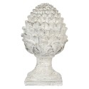 Clayre & Eef Decorative Ornament Pinecone Ø 23x41 cm Beige Ceramic material
