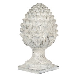 Clayre & Eef Decorative Ornament Pinecone Ø 23x41 cm Beige Ceramic material