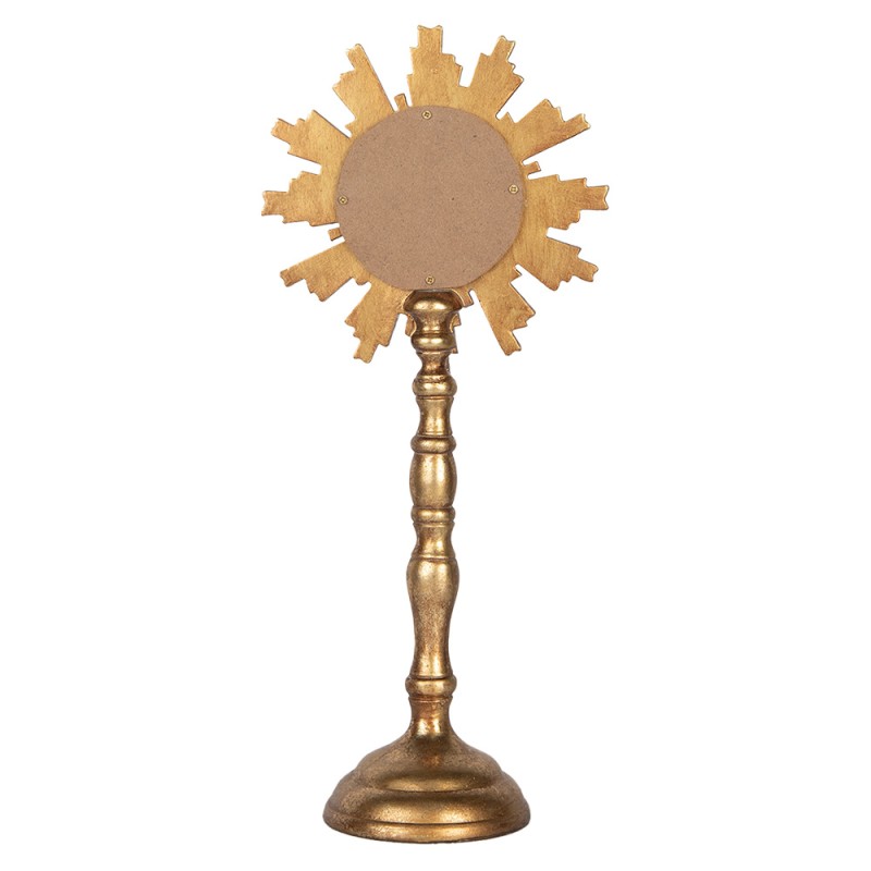 Clayre & Eef Dekorationsfigur 16x9x36 cm Goldfarbig Kunststoff