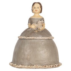 Clayre & Eef Sieradendoos Vrouw 19x16x22 cm Beige Kunststof